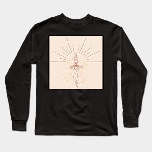 Aesthetic Minimalistic Dagger Long Sleeve T-Shirt